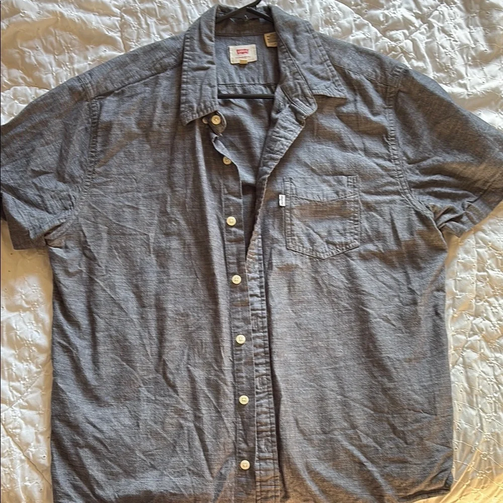 Levi's Men's Grey Short Sleeve Shirt - Picture 1 of 2